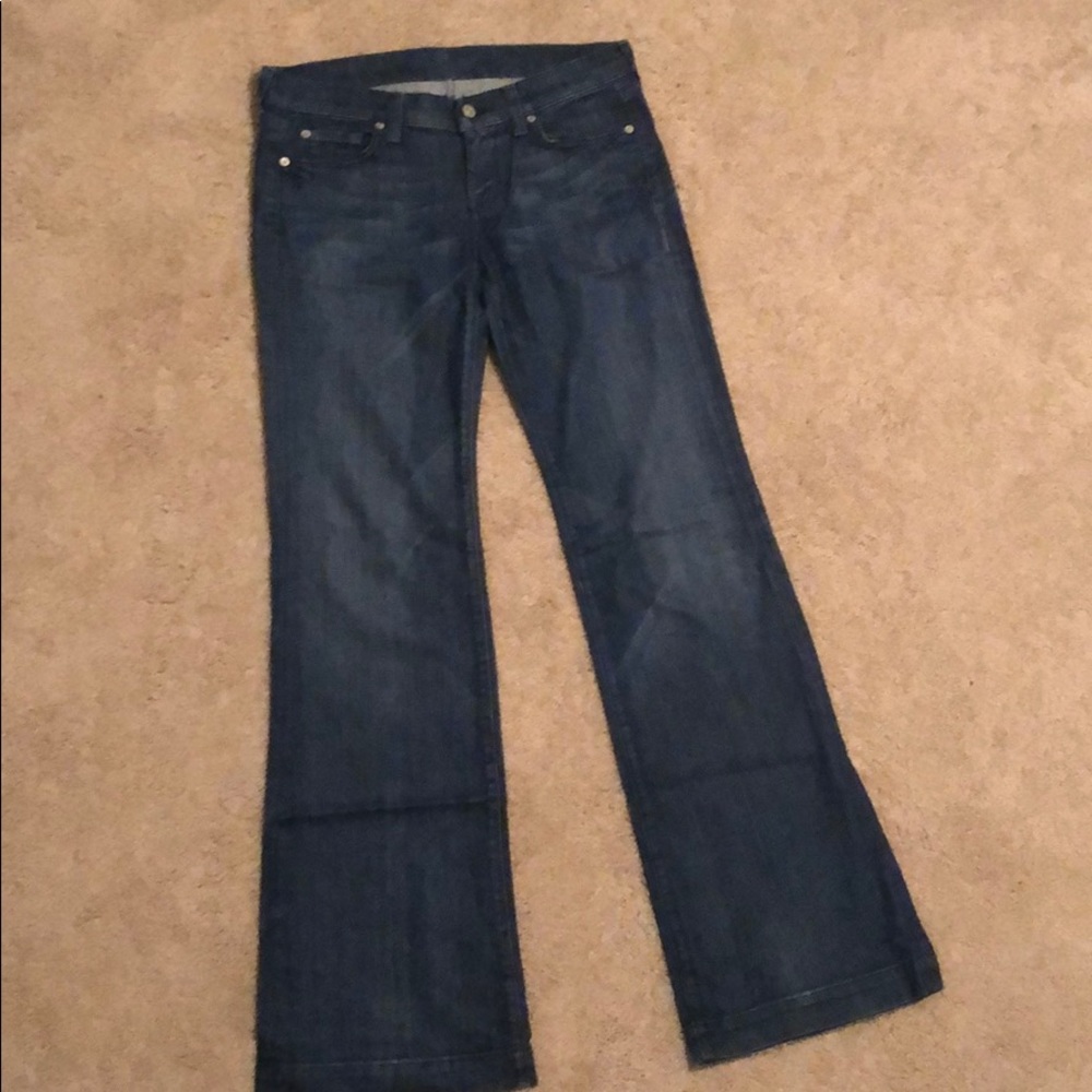 7 for all Mankind “Dojo” wide leg flair jeans